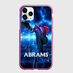 Чехол iPhone 11 Pro матовый Deadlock Abrams синие молнии