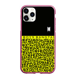 Чехол iPhone 11 Pro матовый BTS pattern kpop