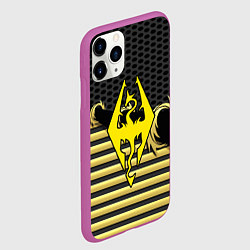 Чехол iPhone 11 Pro матовый Skyrim gold edinion, цвет: 3D-фиолетовый — фото 2