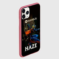 Чехол iPhone 11 Pro матовый Deadlock Haze, цвет: 3D-малиновый — фото 2