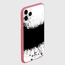 Чехол iPhone 11 Pro матовый Просто краски чёрные, цвет: 3D-малиновый — фото 2