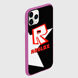 Чехол iPhone 11 Pro матовый Roblox star, цвет: 3D-фиолетовый — фото 2