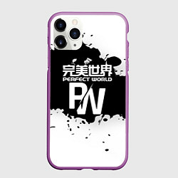 Чехол iPhone 11 Pro матовый Perfect world краски