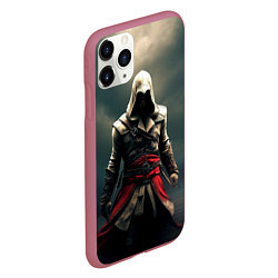 Чехол iPhone 11 Pro матовый Assassins creed 2, цвет: 3D-малиновый — фото 2