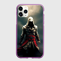 Чехол iPhone 11 Pro матовый Assassins creed 2, цвет: 3D-фиолетовый