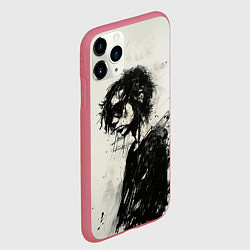 Чехол iPhone 11 Pro матовый Рисунок карандашом, цвет: 3D-малиновый — фото 2