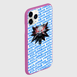 Чехол iPhone 11 Pro матовый Kojima x witcher, цвет: 3D-фиолетовый — фото 2