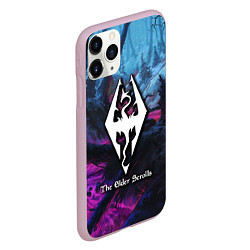 Чехол iPhone 11 Pro матовый Skyrim game steel, цвет: 3D-розовый — фото 2