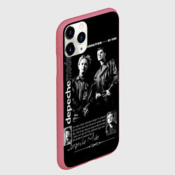Чехол iPhone 11 Pro матовый Depeche Mode Black Celebration 1986, цвет: 3D-малиновый — фото 2