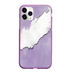 Чехол iPhone 11 Pro матовый Штукатурка и лавандовая краска