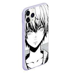 Чехол iPhone 11 Pro матовый A boy manga, цвет: 3D-светло-сиреневый — фото 2