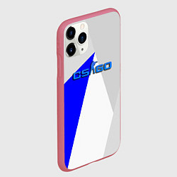 Чехол iPhone 11 Pro матовый Counter strike geometry, цвет: 3D-малиновый — фото 2