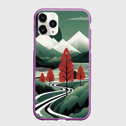 Чехол iPhone 11 Pro матовый Дорога на природу