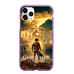 Чехол iPhone 11 Pro матовый Герой Greedfall 2 the dying world