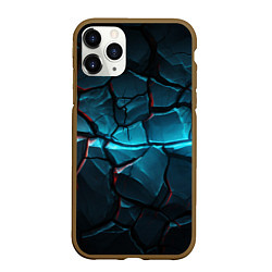 Чехол iPhone 11 Pro матовый Каменная стена текстура