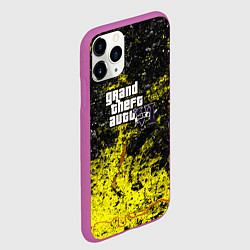 Чехол iPhone 11 Pro матовый GTA6 maps, цвет: 3D-фиолетовый — фото 2