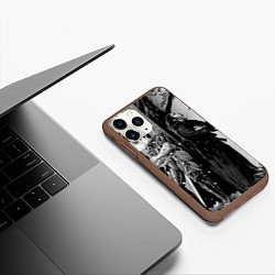 Чехол iPhone 11 Pro матовый Berserk and Miyamoto Musashi, цвет: 3D-коричневый — фото 2