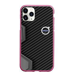 Чехол iPhone 11 Pro матовый Volvo carbon car