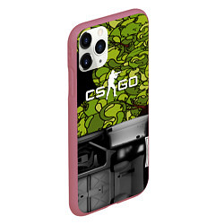 Чехол iPhone 11 Pro матовый Counter strike game skin, цвет: 3D-малиновый — фото 2