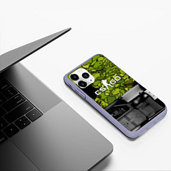 Чехол iPhone 11 Pro матовый Counter strike game skin, цвет: 3D-светло-сиреневый — фото 2