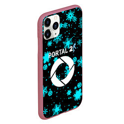 Чехол iPhone 11 Pro матовый Portal winter, цвет: 3D-малиновый — фото 2