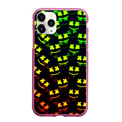 Чехол iPhone 11 Pro матовый Marshmello кислотный