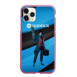 Чехол iPhone 11 Pro матовый Deadlock Pocket, цвет: 3D-малиновый