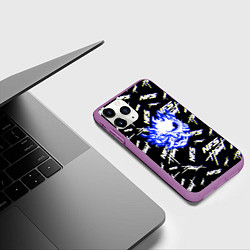Чехол iPhone 11 Pro матовый NFS samurai logo, цвет: 3D-фиолетовый — фото 2