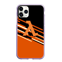 Чехол iPhone 11 Pro матовый Half life полосы