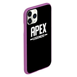 Чехол iPhone 11 Pro матовый Apex legends logo white, цвет: 3D-фиолетовый — фото 2