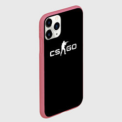 Чехол iPhone 11 Pro матовый CSGO logo, цвет: 3D-малиновый — фото 2