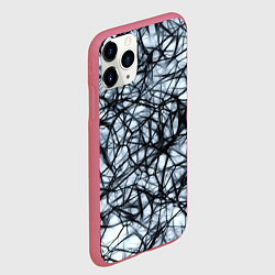 Чехол iPhone 11 Pro матовый Нервные окончания, цвет: 3D-малиновый — фото 2