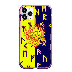 Чехол iPhone 11 Pro матовый Samurai japan symbol