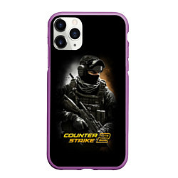 Чехол iPhone 11 Pro матовый Counter strike спецназовец