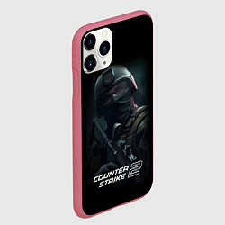 Чехол iPhone 11 Pro матовый CS counter terrorist, цвет: 3D-малиновый — фото 2