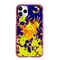 Чехол iPhone 11 Pro матовый Cyberpunk 2077 hands