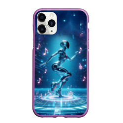 Чехол iPhone 11 Pro матовый Cyber robot girl - ai art fantasy