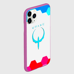 Чехол iPhone 11 Pro матовый Квейк соты, цвет: 3D-фиолетовый — фото 2