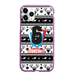 Чехол iPhone 11 Pro матовый Rainbow six winter pattern