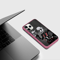 Чехол iPhone 11 Pro матовый Восставший из ада - Мультфильм, цвет: 3D-малиновый — фото 2