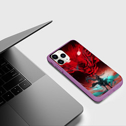 Чехол iPhone 11 Pro матовый Honkai Star Rail Feixiao, цвет: 3D-фиолетовый — фото 2