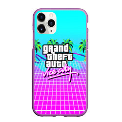 Чехол iPhone 11 Pro матовый Vice city tropic collection