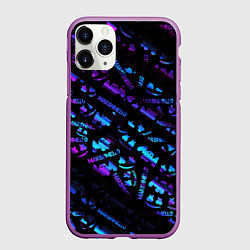 Чехол iPhone 11 Pro матовый Marshmello neon club