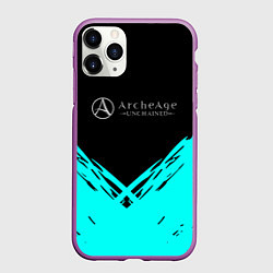 Чехол iPhone 11 Pro матовый ArcheAge краски, цвет: 3D-фиолетовый
