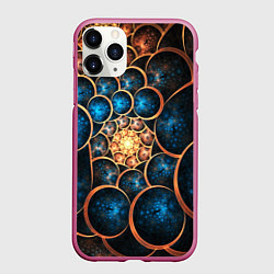 Чехол iPhone 11 Pro матовый Оптическая абстракция круги