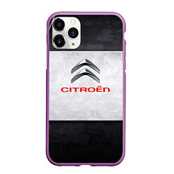 Чехол iPhone 11 Pro матовый Citroen grey metal