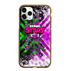 Чехол iPhone 11 Pro матовый Brawl stars pattern geometry