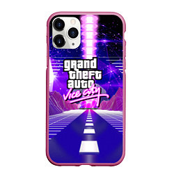 Чехол iPhone 11 Pro матовый GTA vice city retrovawe