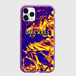 Чехол iPhone 11 Pro матовый Darksouls рыцарь, цвет: 3D-фиолетовый