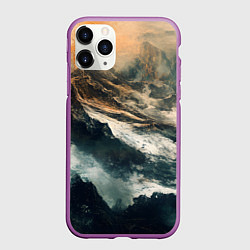 Чехол iPhone 11 Pro матовый Иллюстрация хаоса в грубом стиле